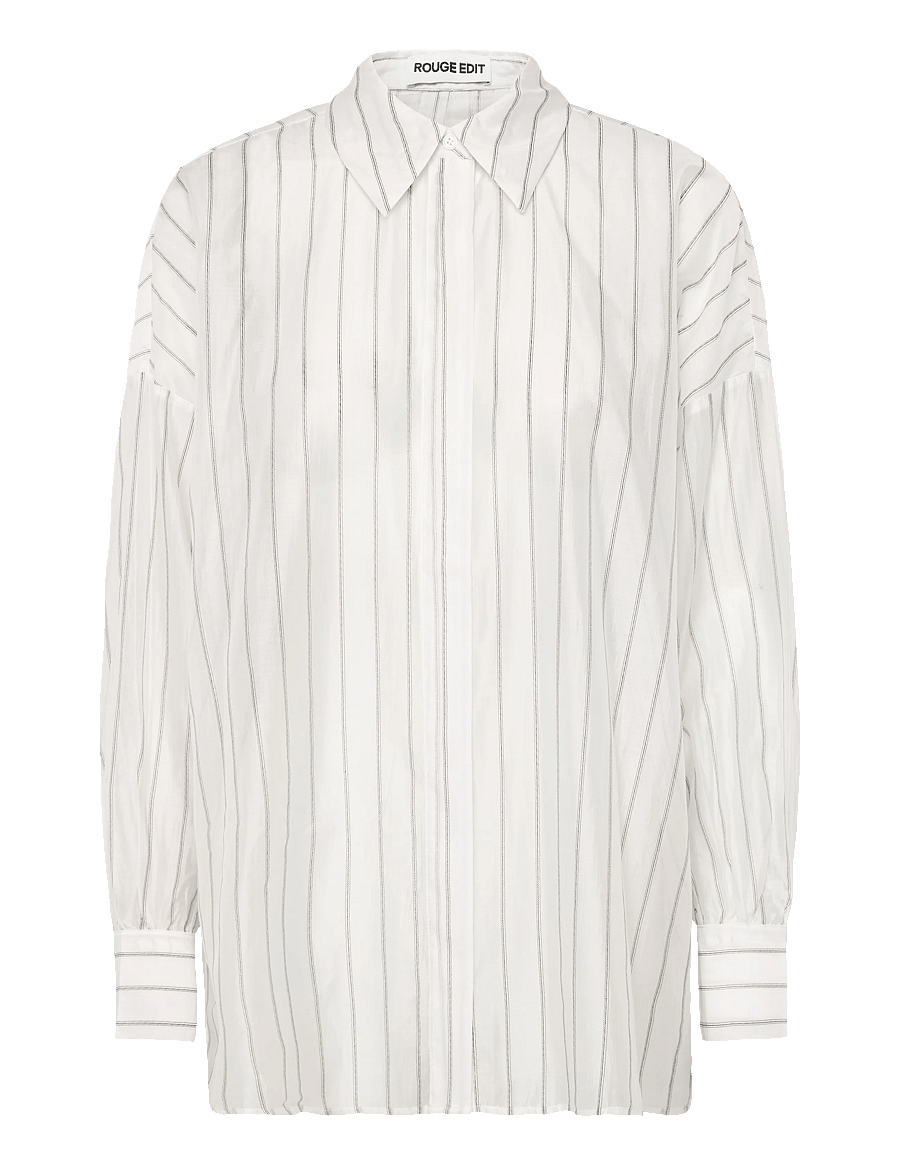 ROUGE EDIT - ROUANIA L/S SHIRT/PF - cloud dancer - 0