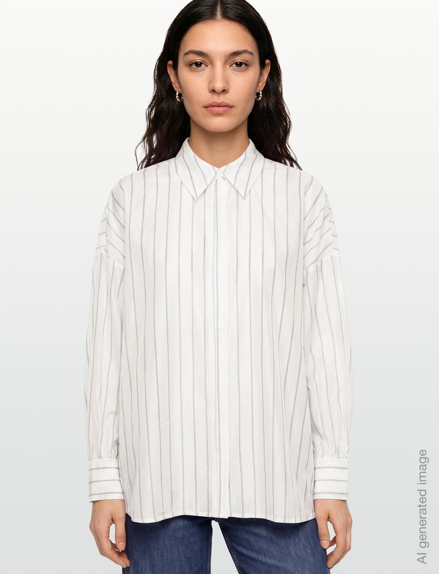 ROUGE EDIT - ROUANIA L/S SHIRT/PF - langärmlige hemden - cloud dancer - 3