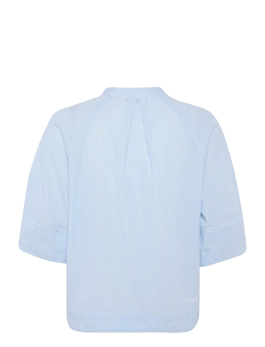 ROUGE EDIT - ROUTENNE 2/4 CHINA COLLAR SHIRT - cloud dancer - 1