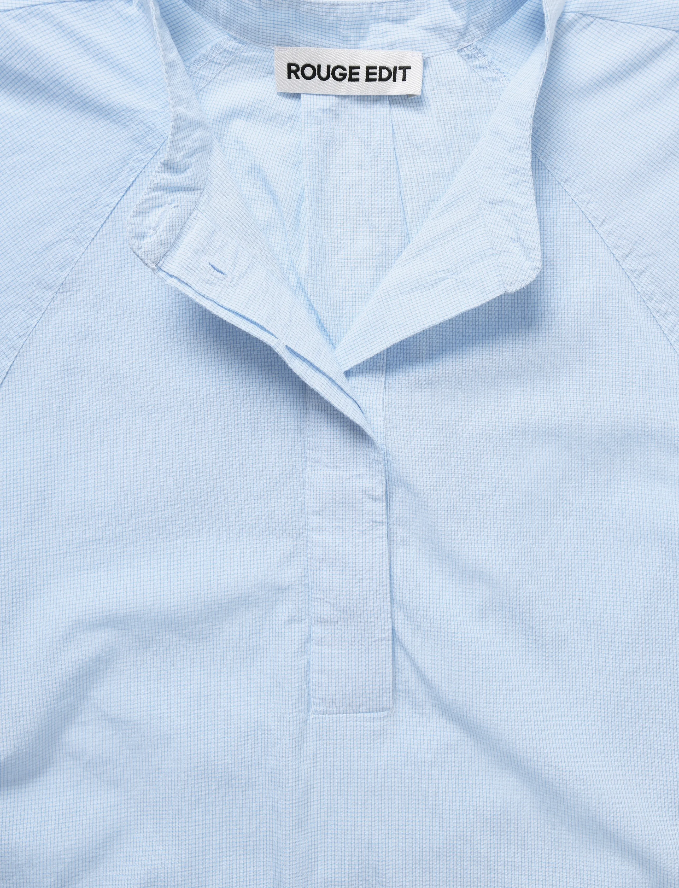 ROUGE EDIT - ROUTENNE 2/4 CHINA COLLAR SHIRT - cloud dancer - 2