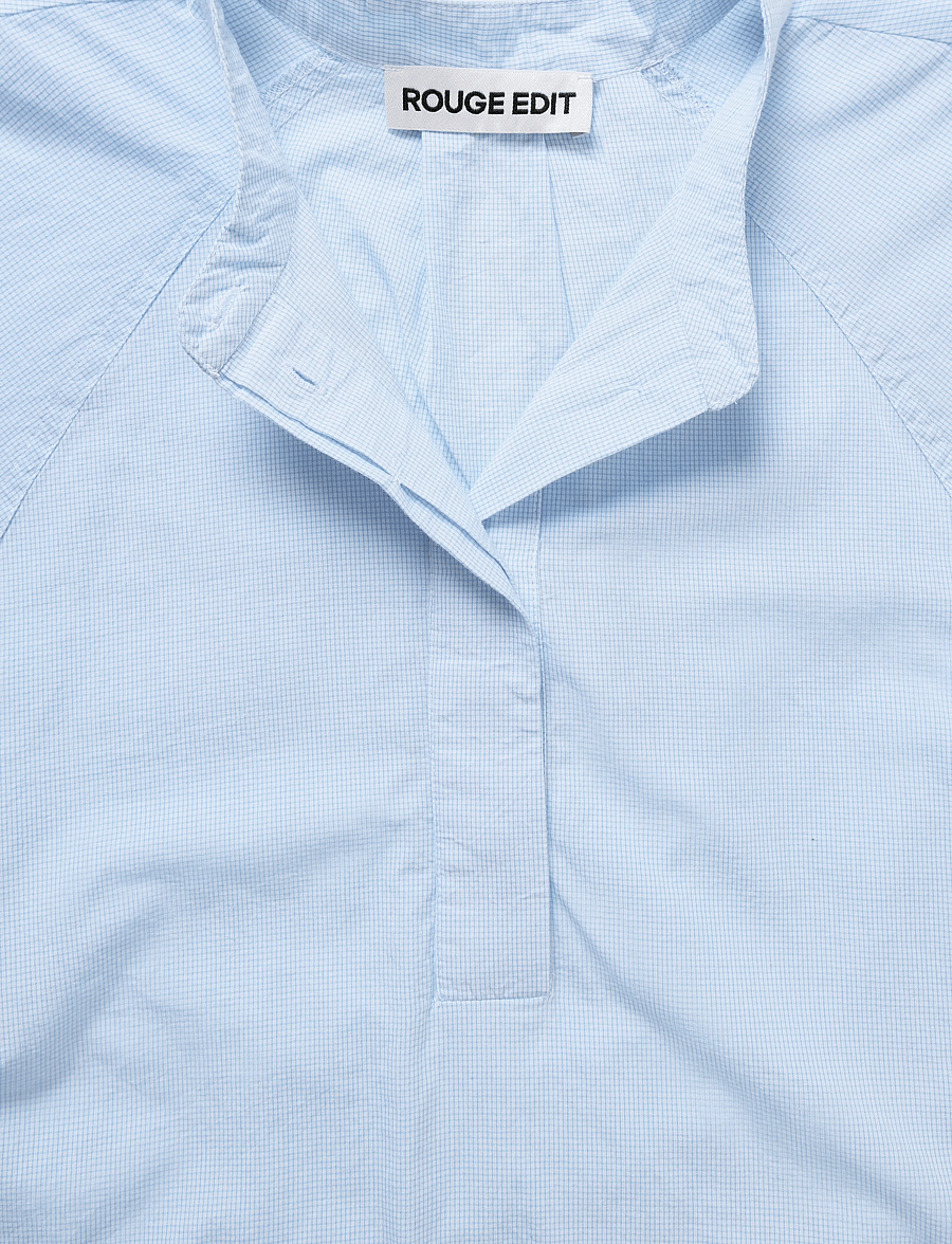 ROUGE EDIT - ROUTENNE 2/4 CHINA COLLAR SHIRT - cloud dancer - 2