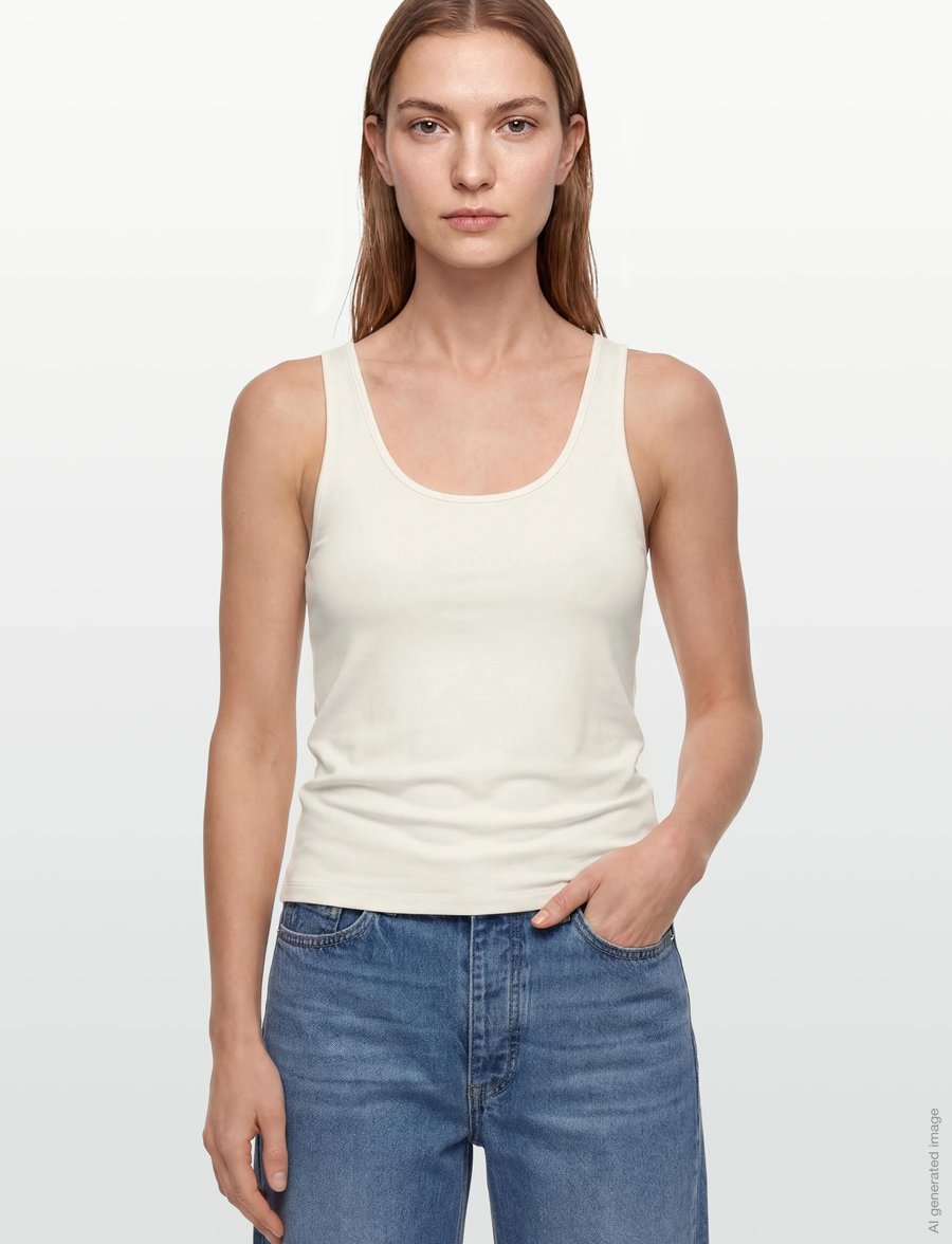 ROUGE EDIT - ROUESME MAE TANK TOP - linnen - birch - 3