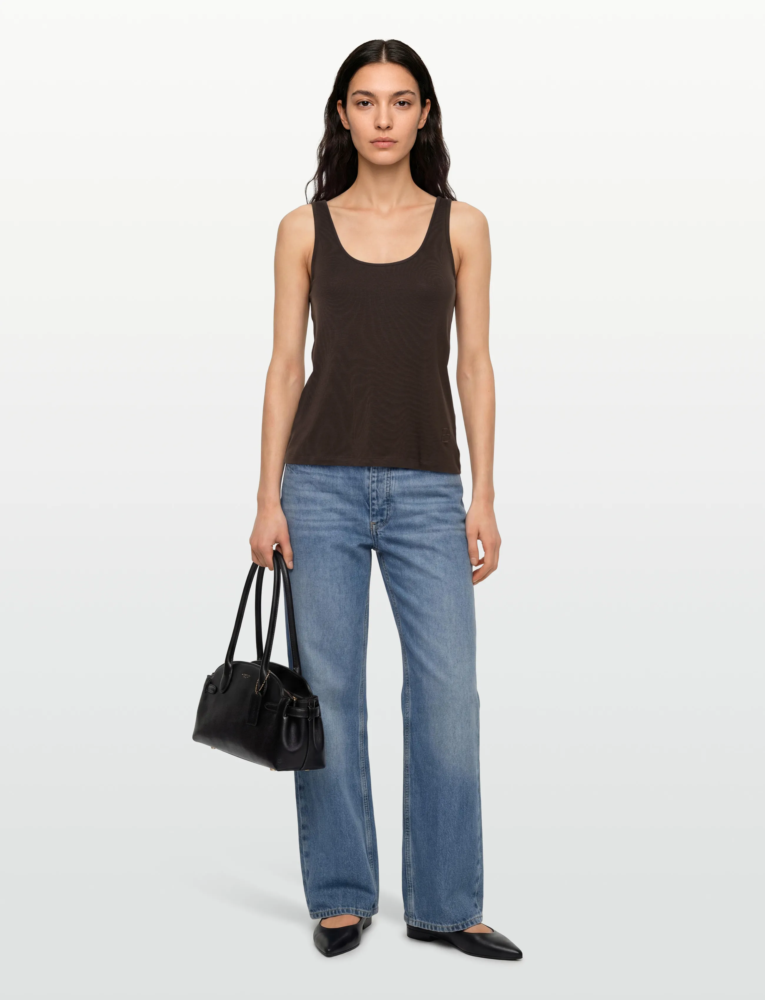 ROUGE EDIT ROUESME MAE TANK TOP - T-Shirts & Tops - SEAL BROWN / brown
