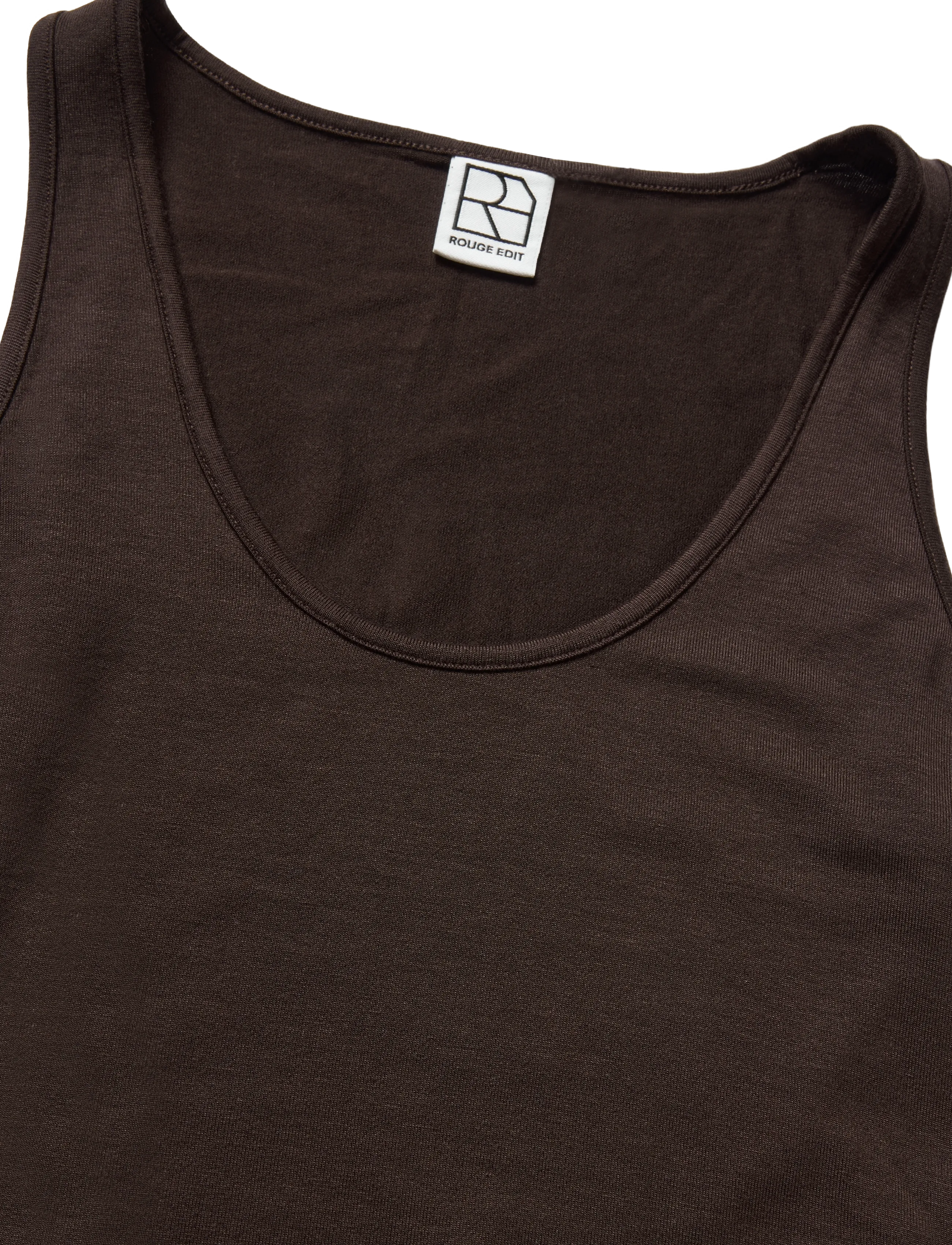 ROUGE EDIT - ROUESME MAE TANK TOP - seal brown - 2