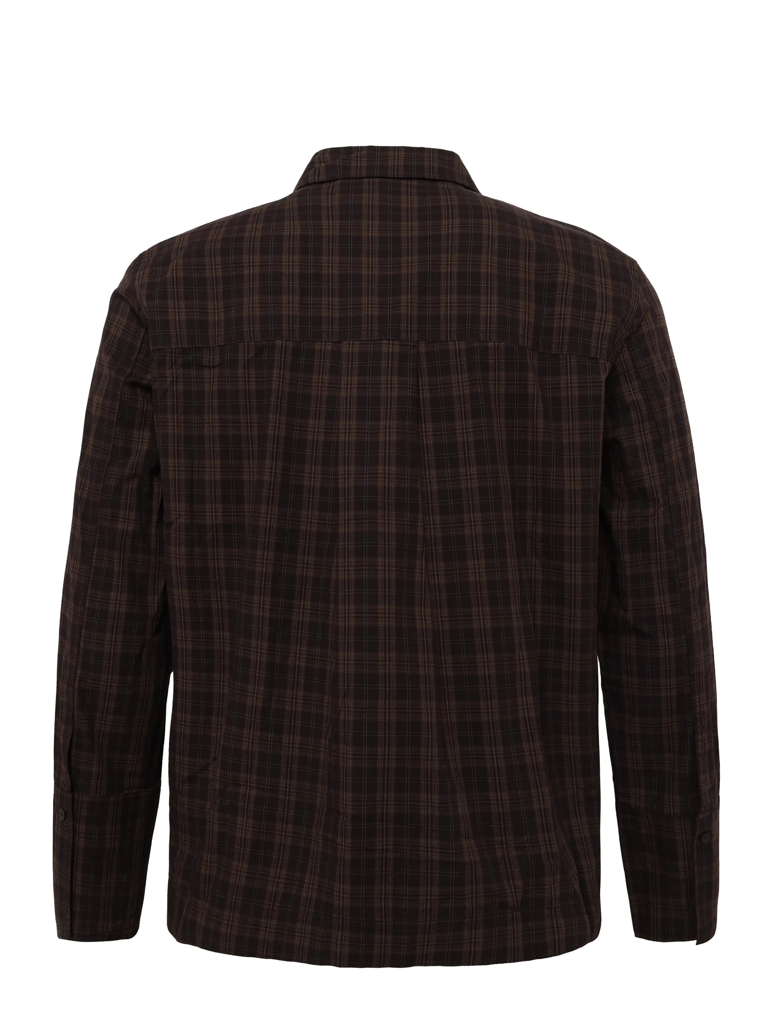 ROUGE EDIT - ROURONA L/S OVERSIZED SHIRT/PF - long-sleeved shirts - seal brown - 2