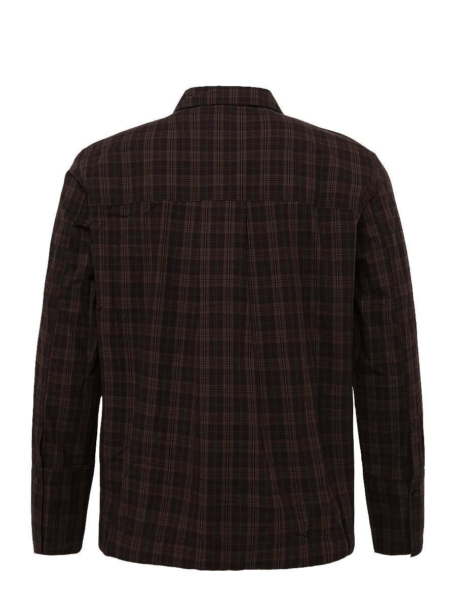 ROUGE EDIT - ROURONA L/S OVERSIZED SHIRT/PF - langärmlige hemden - seal brown - 2