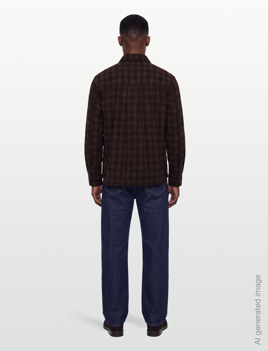 ROUGE EDIT - ROURONA L/S OVERSIZED SHIRT/PF - langärmlige hemden - seal brown - 4