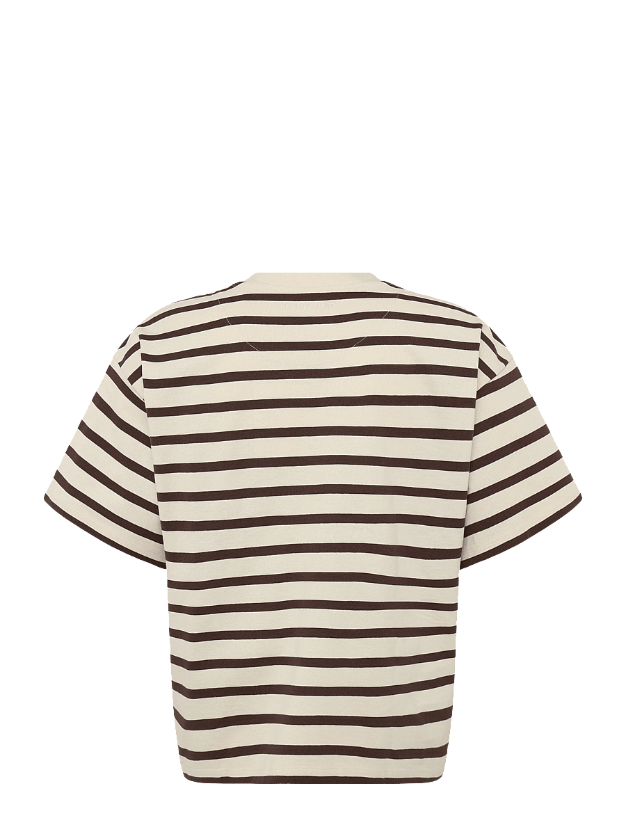 ROUGE EDIT - ROUNANNA OVERSIZE 2/4 O-NECK TEE - t-shirts - birch - 1