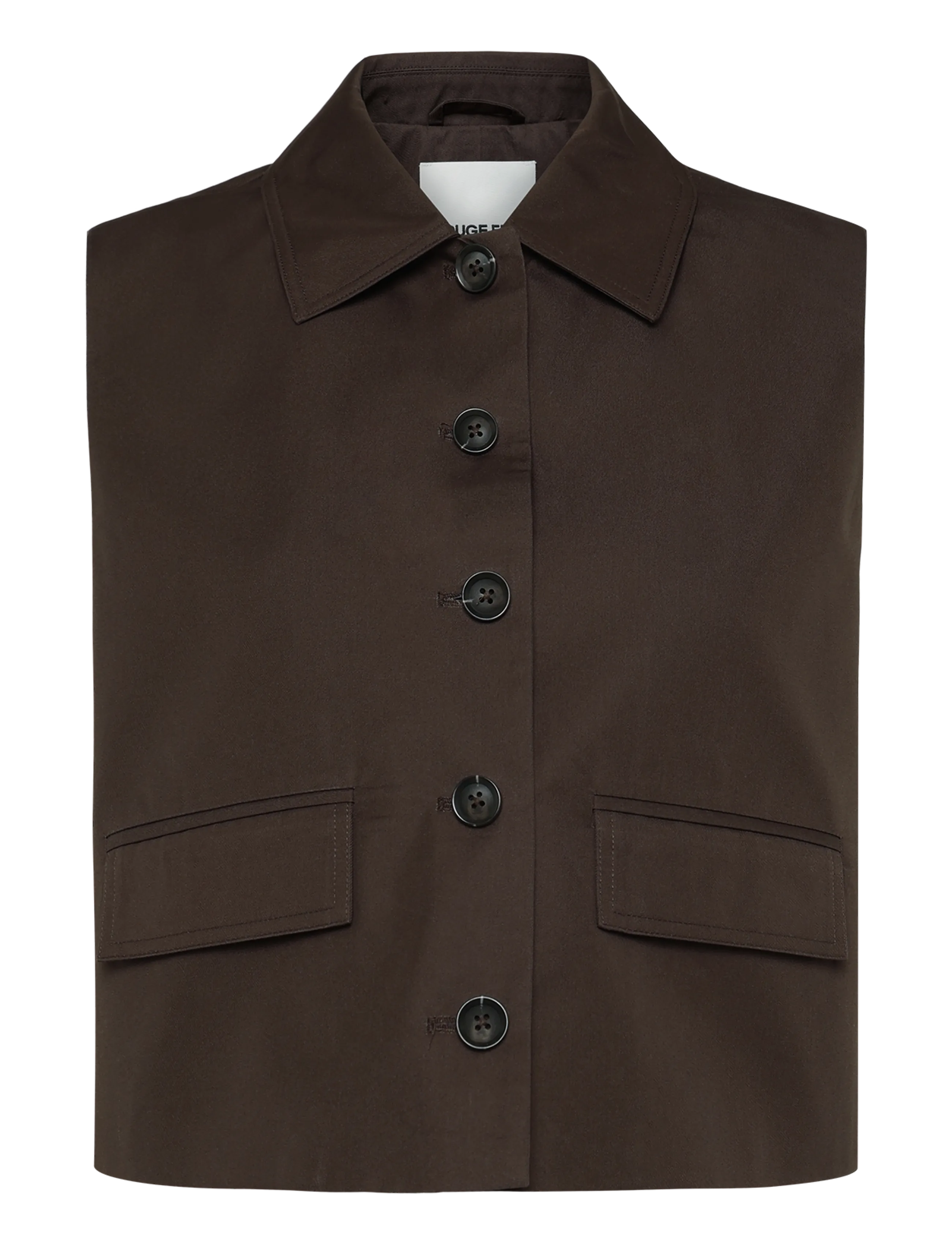 ROUGE EDIT ROUFRANSISKA MIA WAISTCOAT - Steppwesten - SEAL BROWN / brown