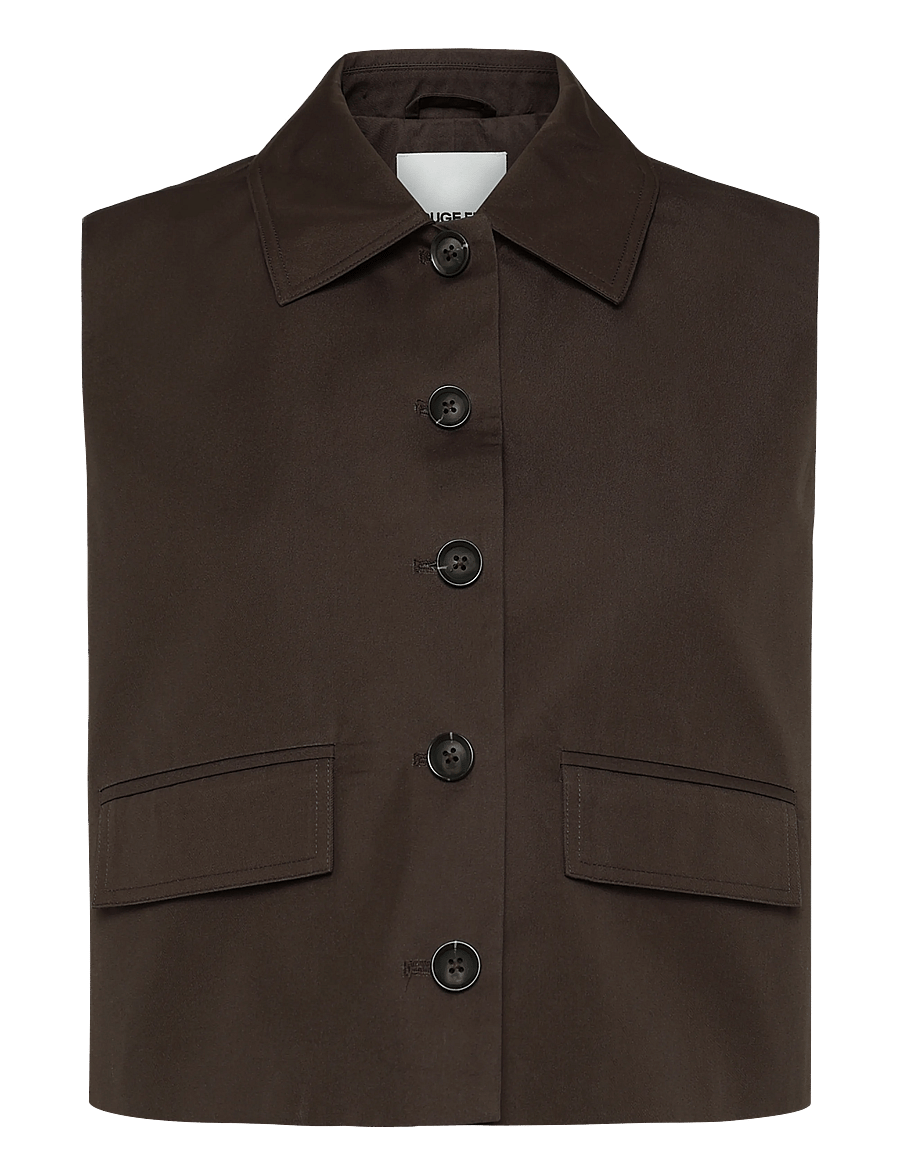 ROUGE EDIT - ROUFRANSISKA MIA WAISTCOAT - seal brown - 0