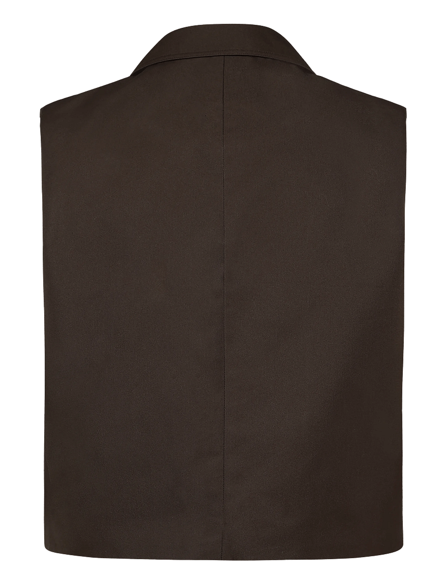 ROUGE EDIT - ROUFRANSISKA MIA WAISTCOAT - seal brown - 1