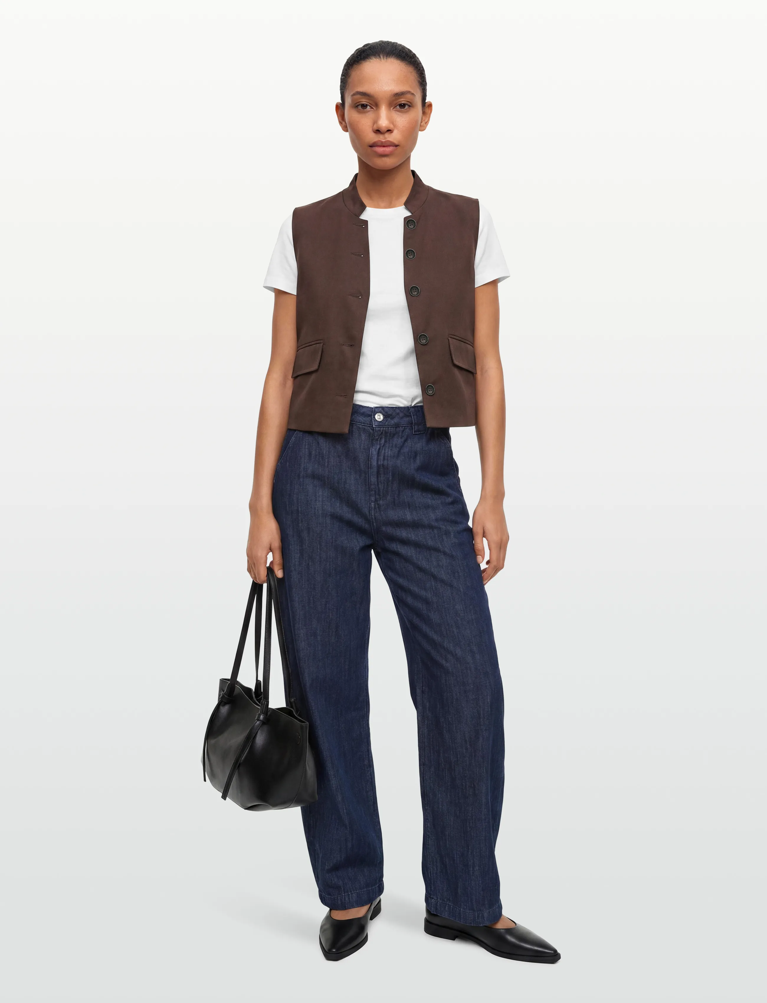 ROUGE EDIT - ROUFRANSISKA MIA WAISTCOAT - kevadjoped - seal brown - 0