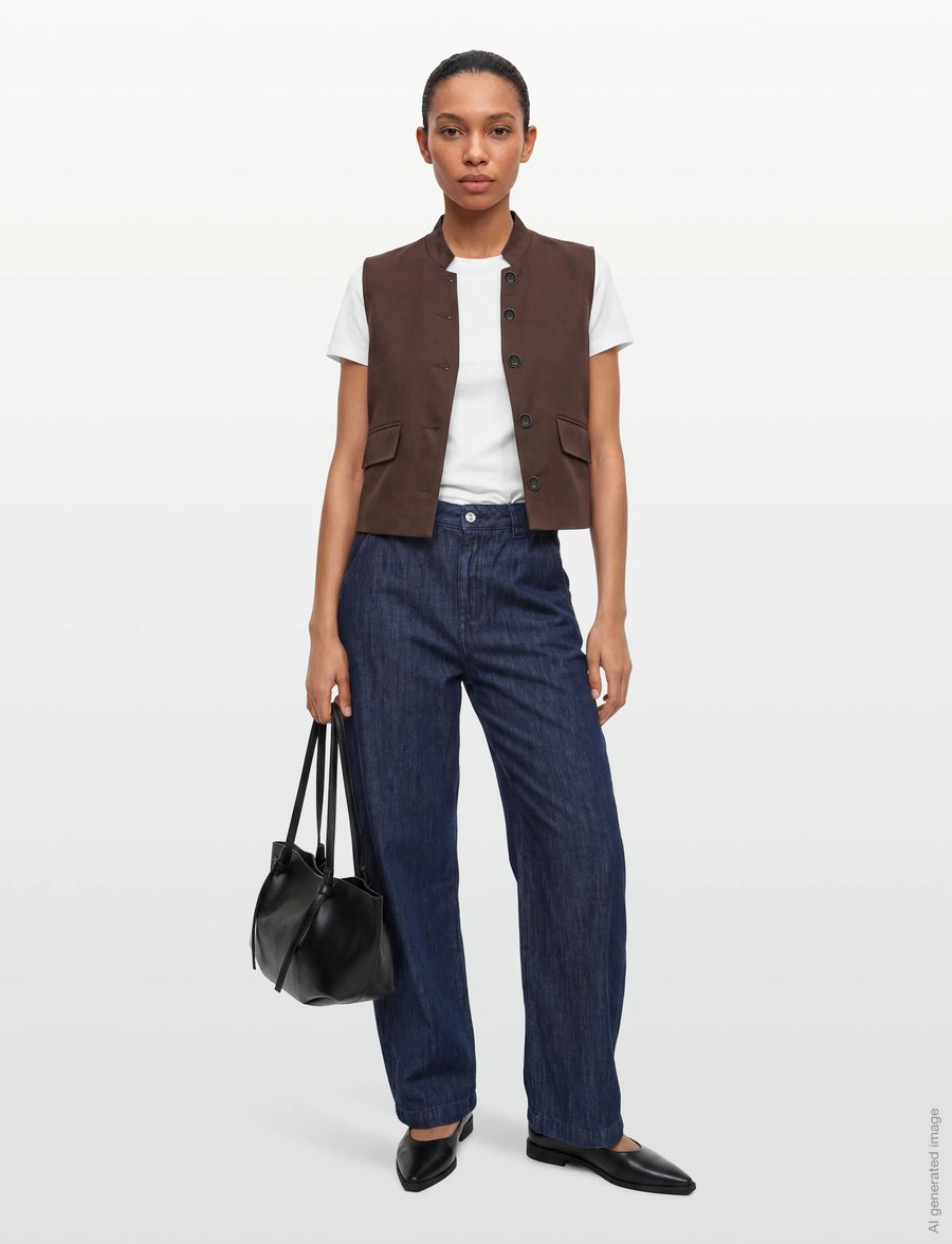 ROUGE EDIT - ROUFRANSISKA MIA WAISTCOAT - kevadjoped - seal brown - 0