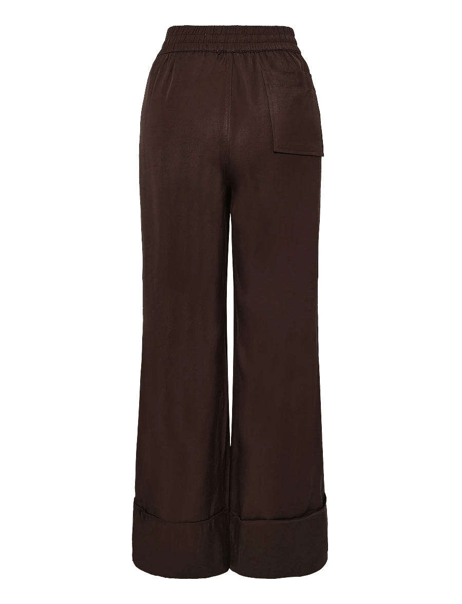 ROUGE EDIT - ROUTONIA HW FL WF TROUSER - seal brown - 1