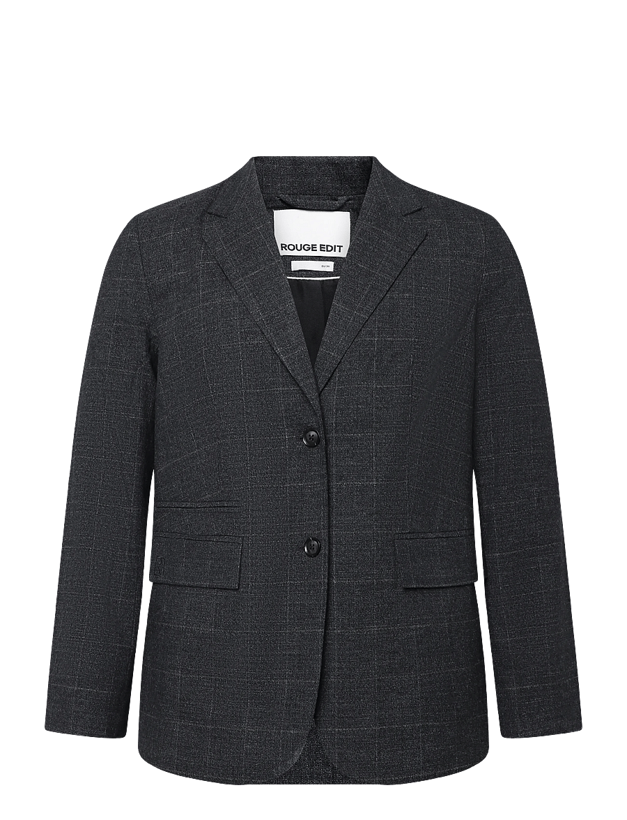 ROUGE EDIT - ROUCARA L/S SB BLAZER - meteorite - 0