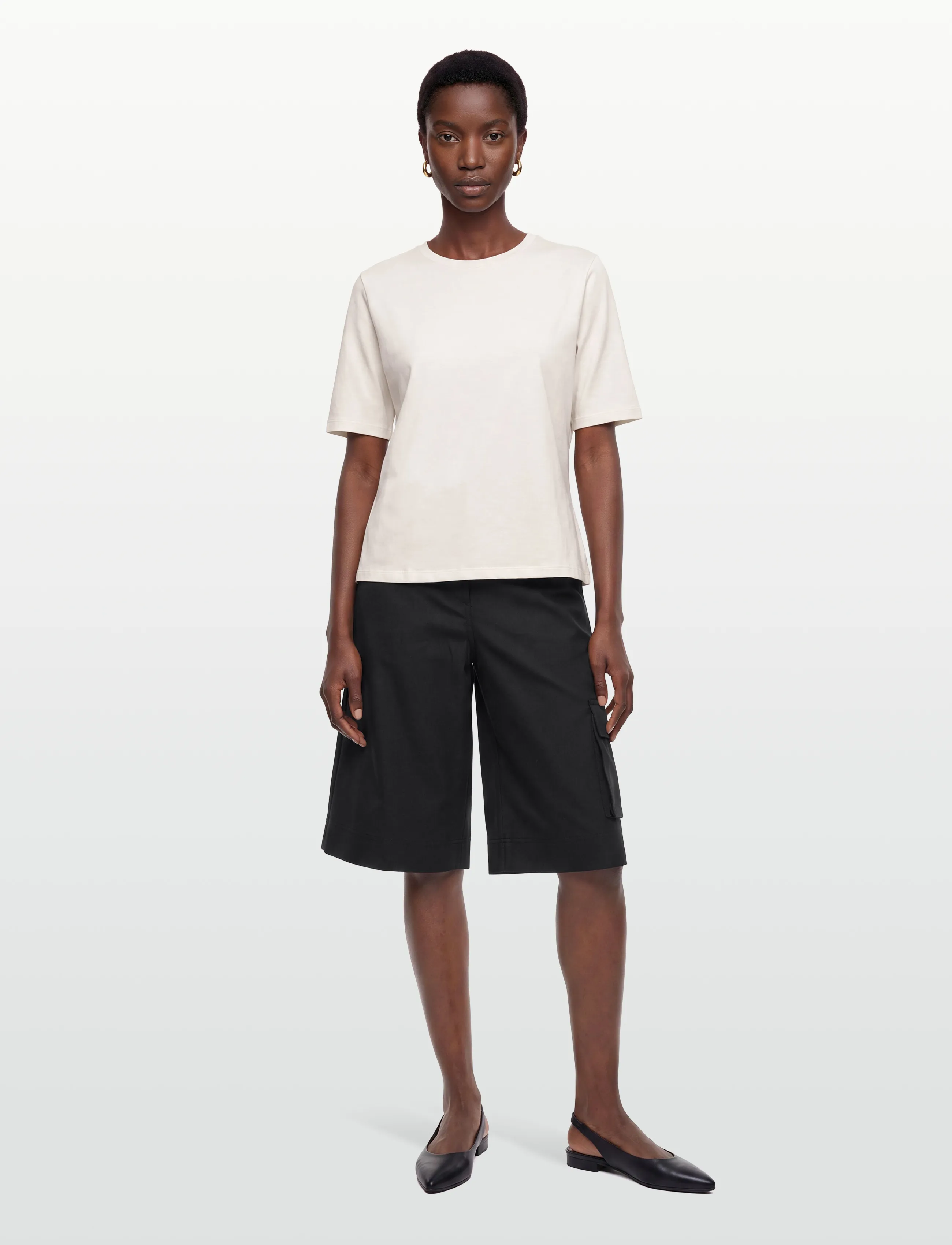 ROUGE EDIT Roufaye Rw Culottes, Kvinder, Cargo Culottes, Grå, Str: 42