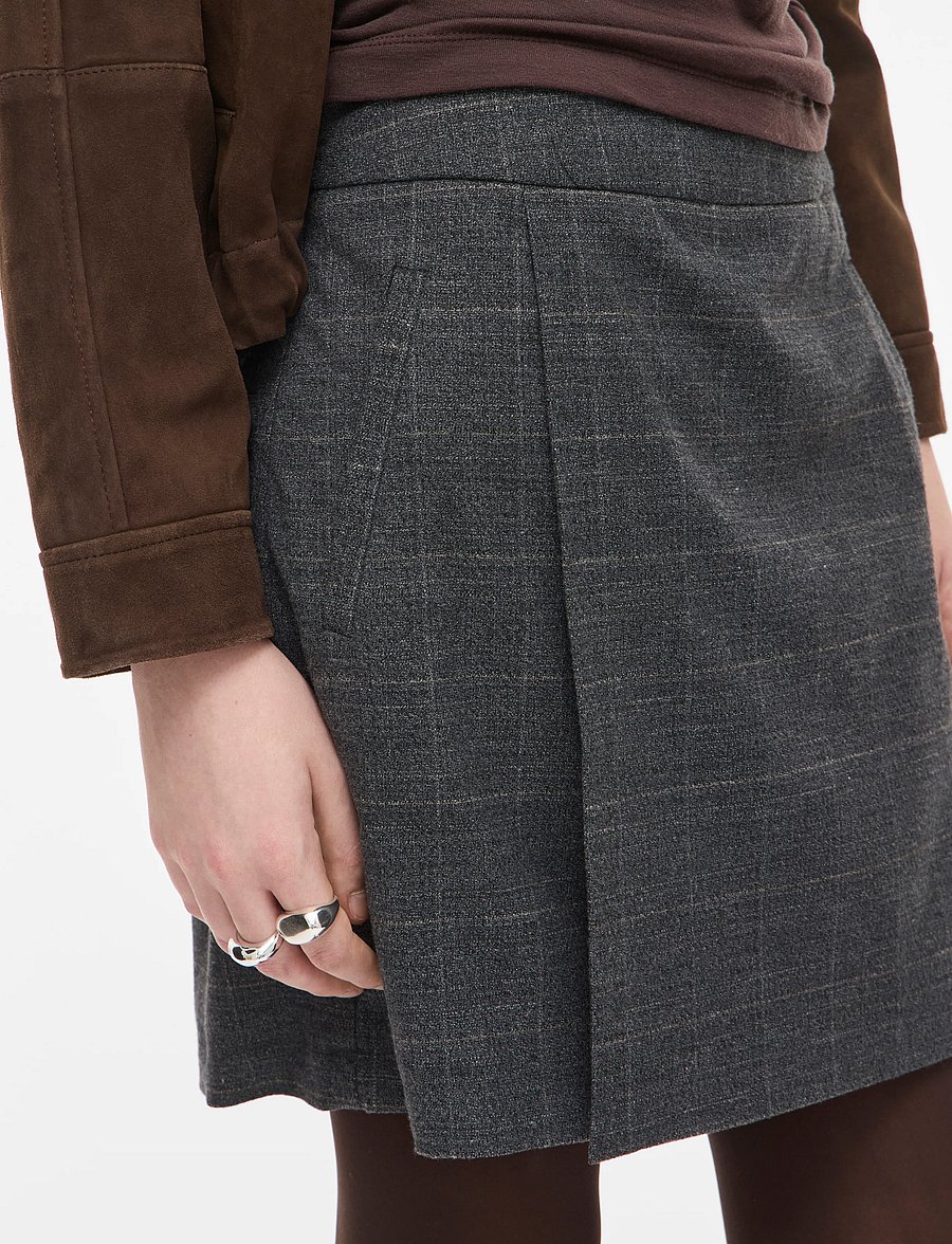 ROUGE EDIT - ROUCARA HW SHORT SKIRT - miniseelikud - meteorite - 3