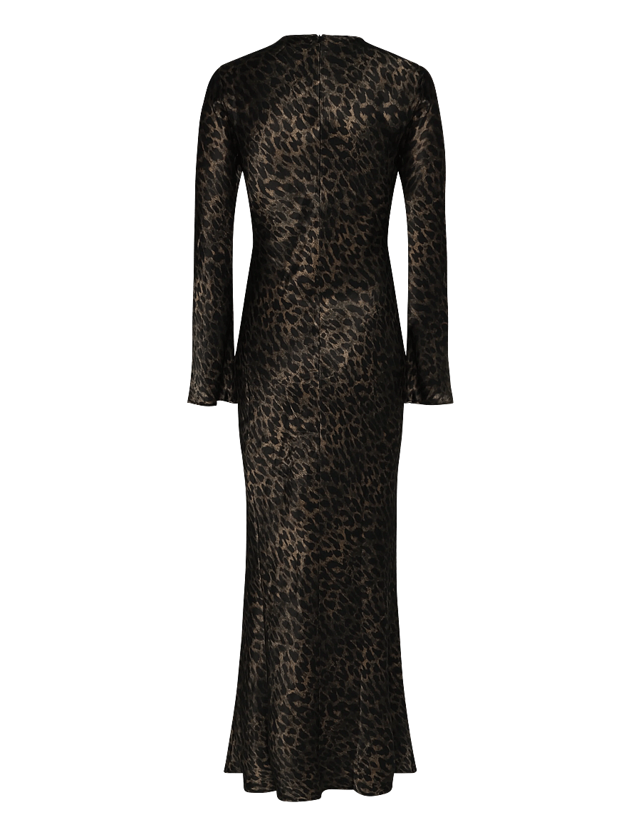 ROUGE EDIT - ROUSHIANA L/S ANKLE DRESS/PF - dull gold - 1