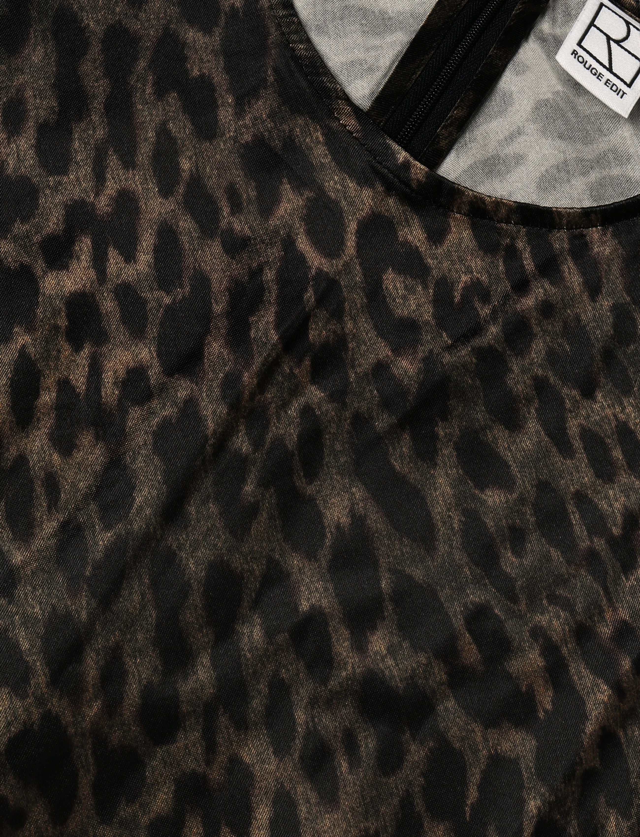 ROUGE EDIT - ROUSHIANA L/S ANKLE DRESS/PF - dull gold - 2