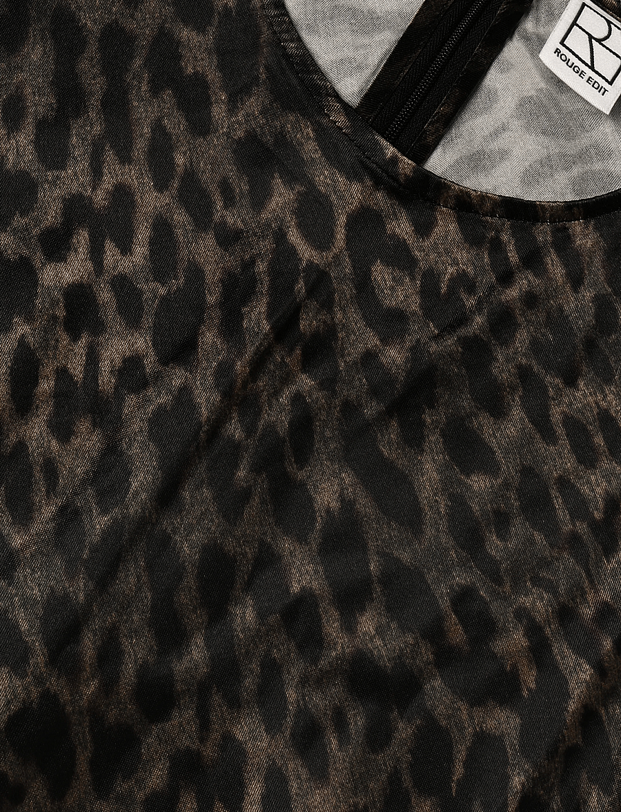 ROUGE EDIT - ROUSHIANA L/S ANKLE DRESS/PF - dull gold - 2