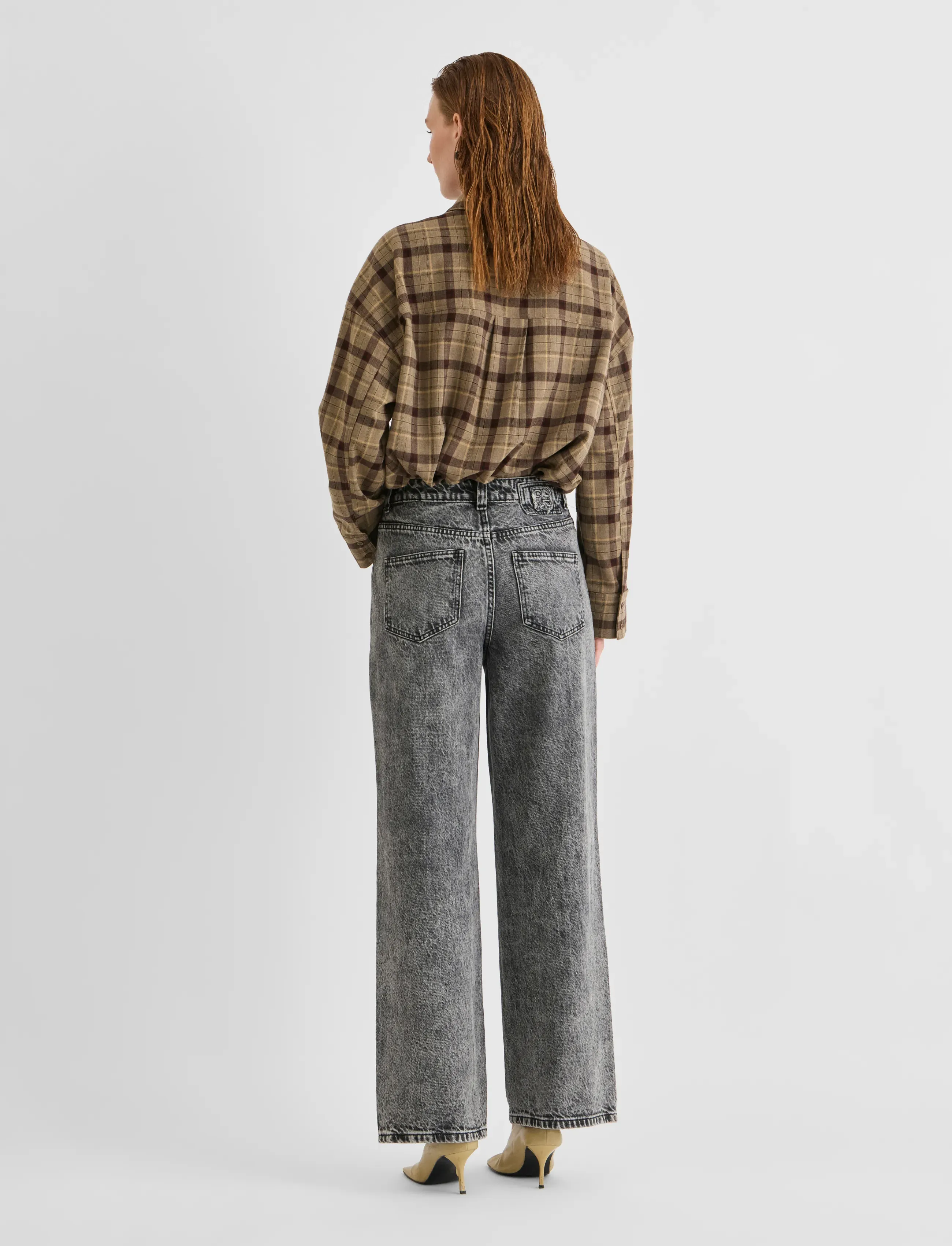 ROUGE EDIT - ROUGREY RW S/F F/L JEANS - gerade jeans - light grey denim - 3