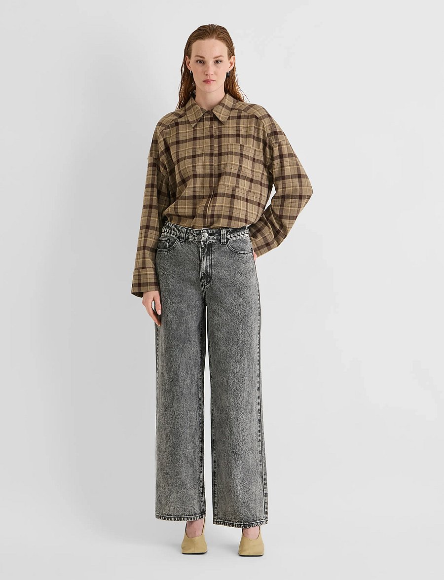 ROUGE EDIT - ROUGREY RW S/F F/L JEANS - gerade jeans - light grey denim - 4