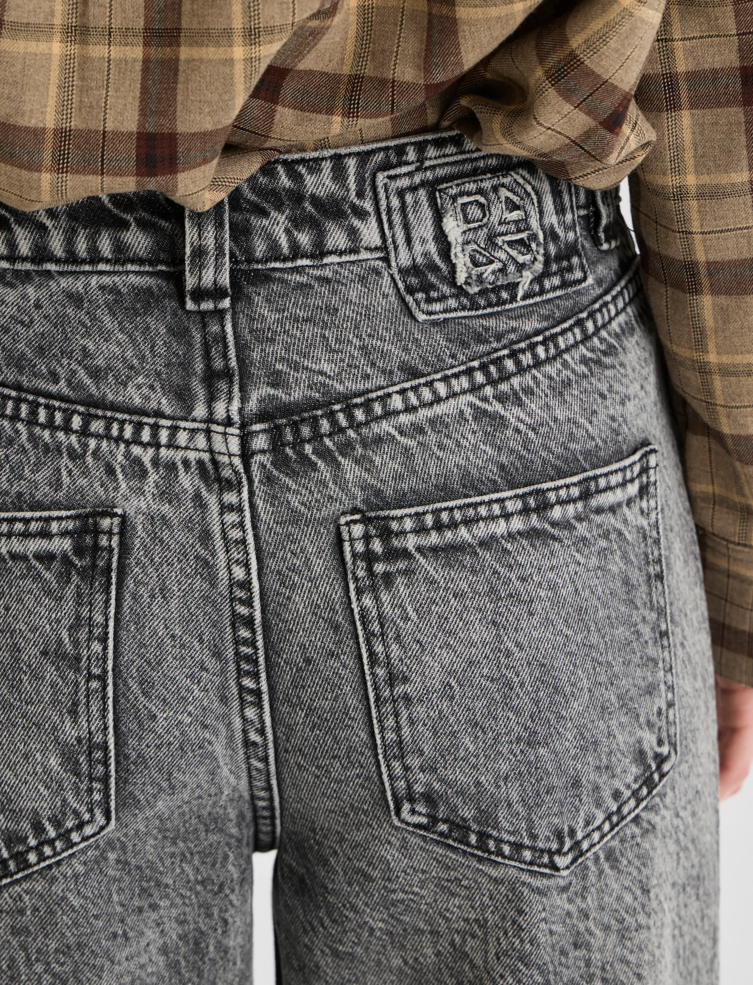 ROUGE EDIT - ROUGREY RW S/F F/L JEANS - gerade jeans - light grey denim - 5