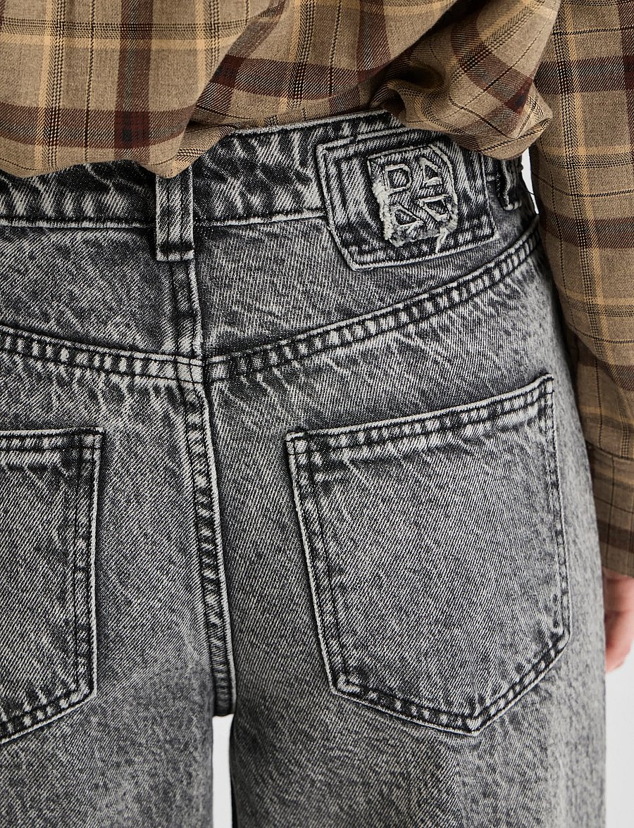 ROUGE EDIT - ROUGREY RW S/F F/L JEANS - gerade jeans - light grey denim - 5