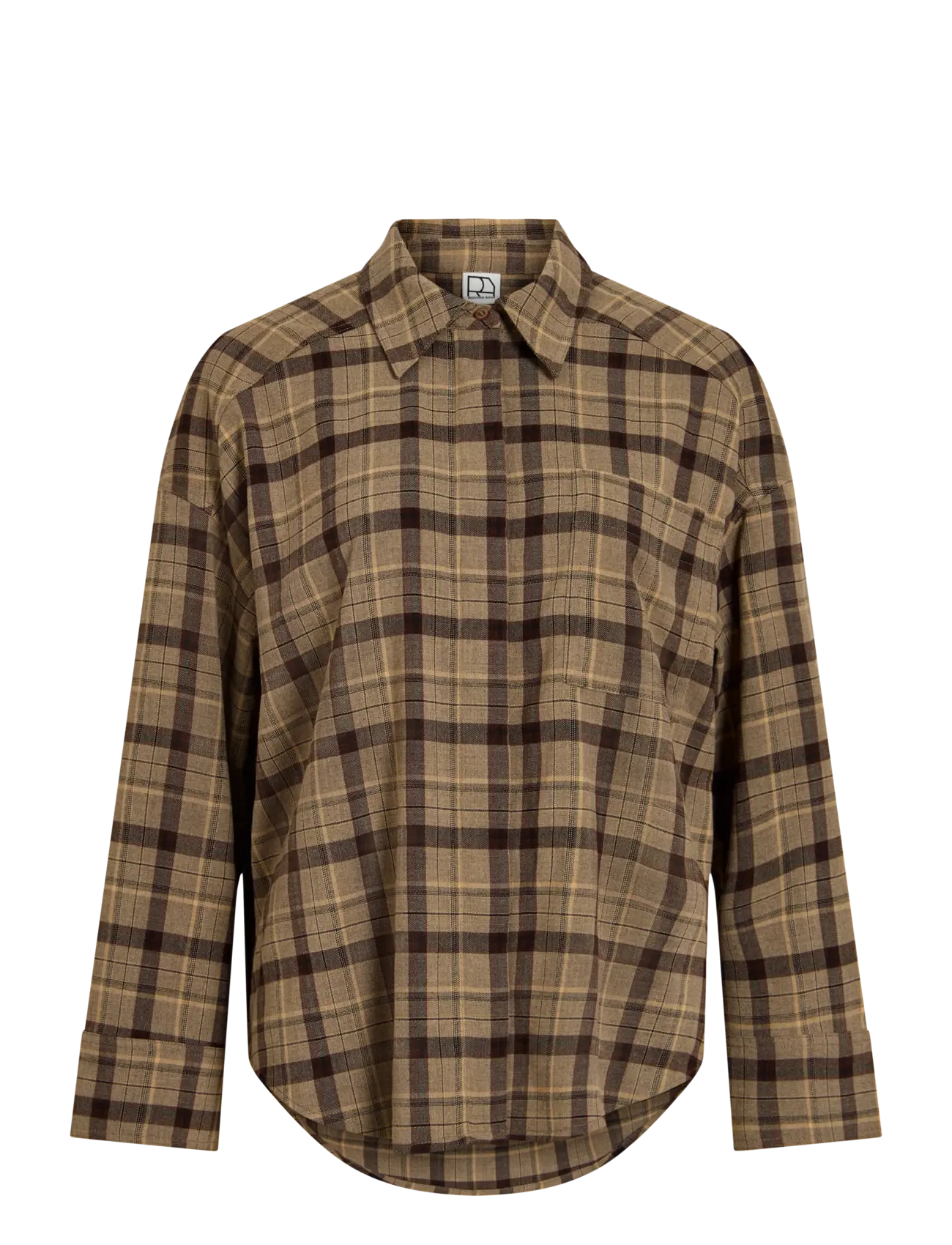 ROUGE EDIT ROUINGA L/S OVERSIZED SHIRT - Pluusid ja särgid - PELICAN / beige