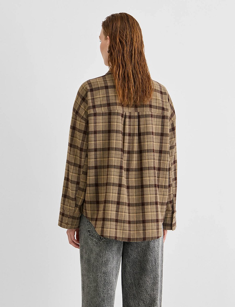 ROUGE EDIT - ROUINGA L/S OVERSIZED SHIRT - pelican - 3
