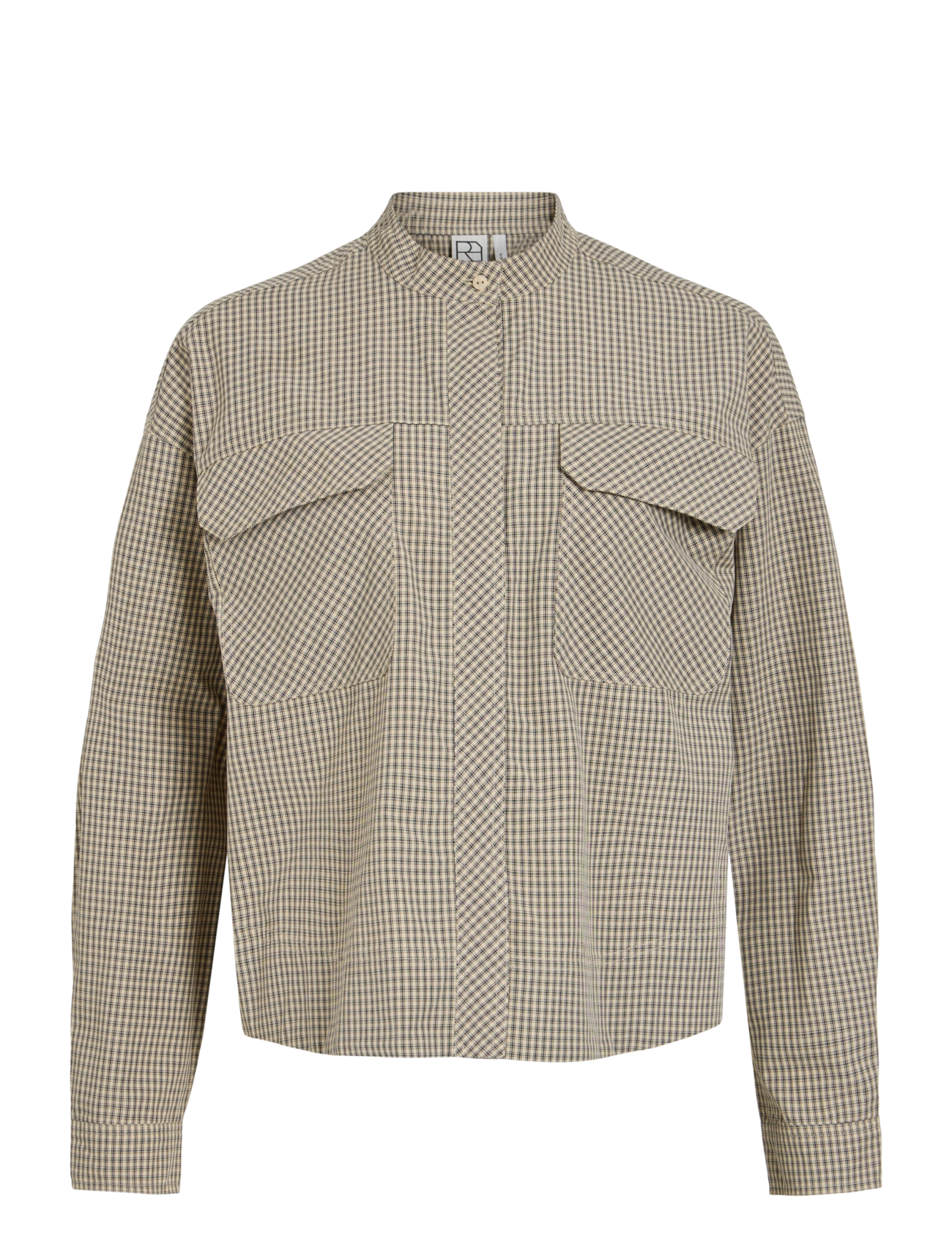 ROUGE EDIT ROULUCY L/S CHINA COLLAR SHIRT - Hemden - PELICAN / cream