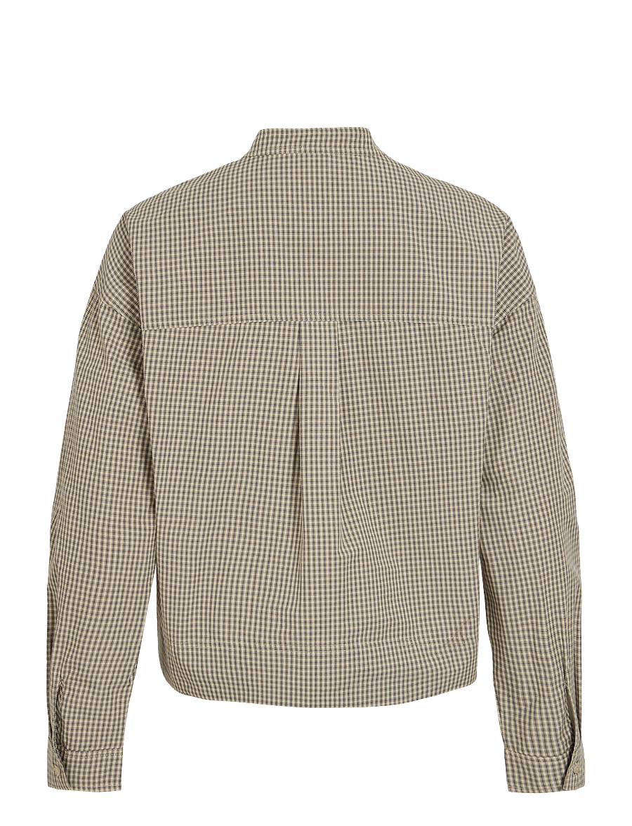 ROUGE EDIT - ROULUCY L/S CHINA COLLAR SHIRT - langärmlige hemden - pelican - 1