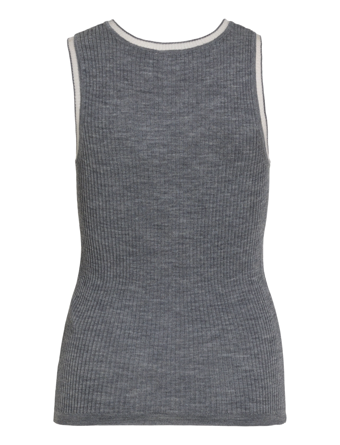 ROUGE EDIT - ROUNOLA KNITTED TANK TOP - dark grey melange - 1