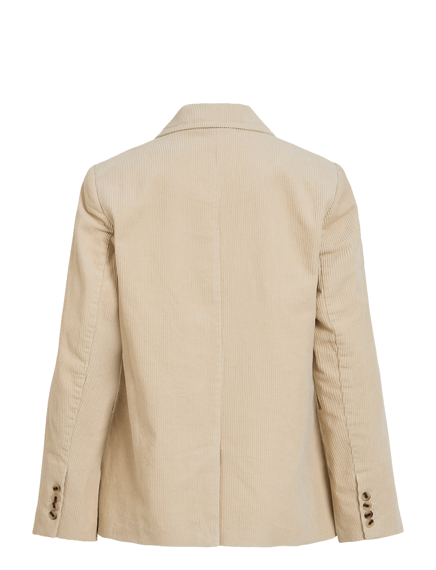 ROUGE EDIT - ROUSIMA L/S SB BLAZER/PF - single breasted blazers - pelican - 2