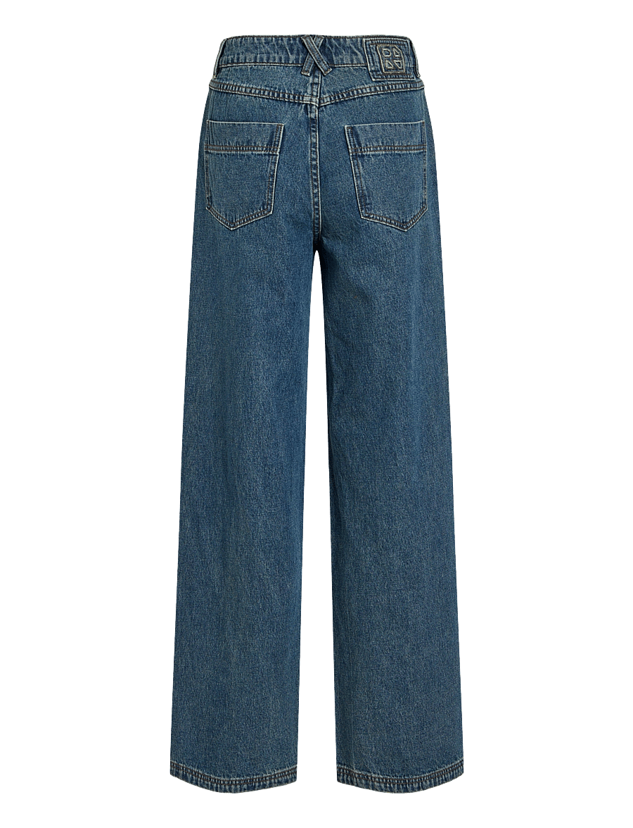 ROUGE EDIT - ROUELLIS RW F/L JEANS - brede jeans - medium blue denim - 1