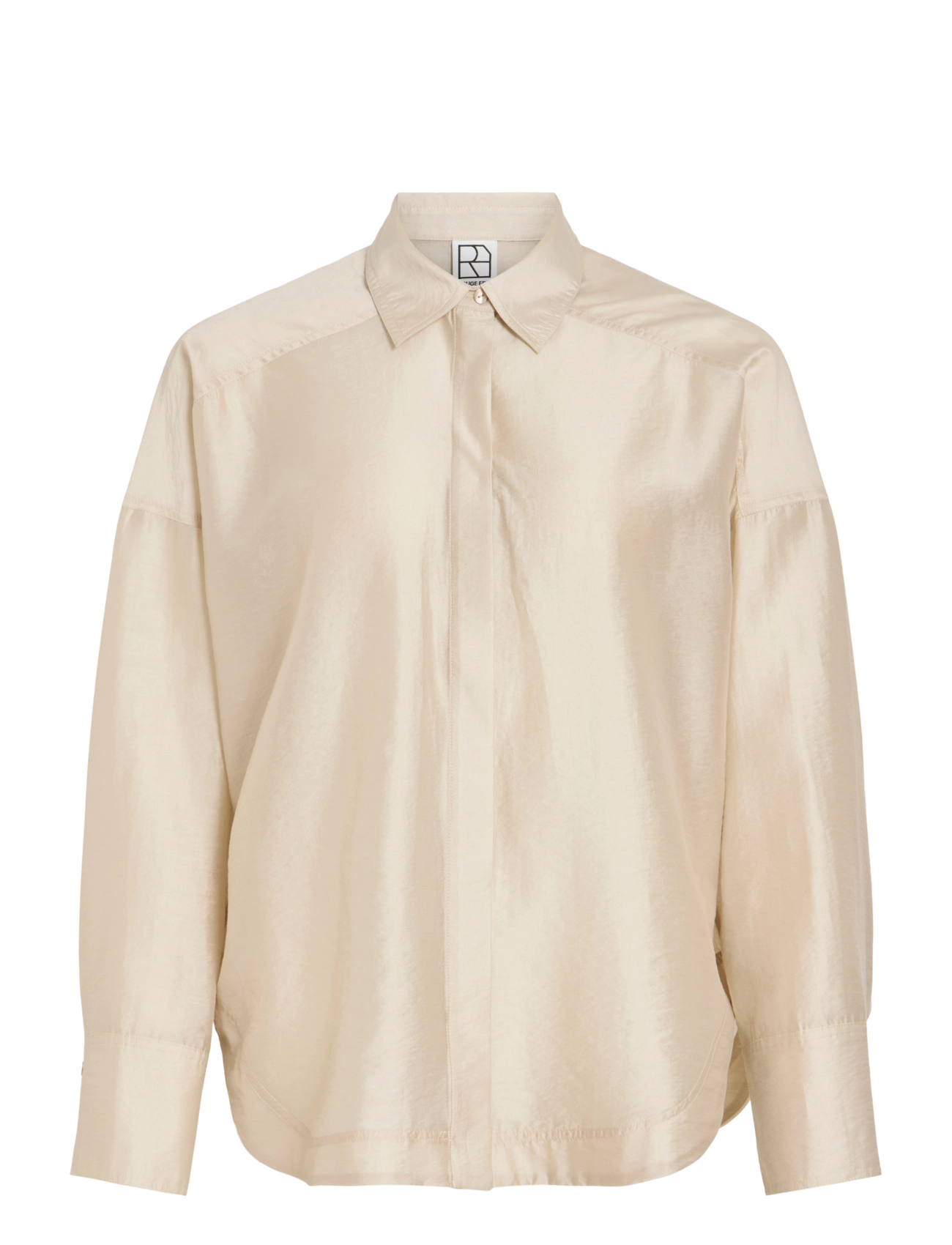 ROUGE EDIT - ROUALININA MAE L/S OVERSIZED SHIRT - pelican - 1