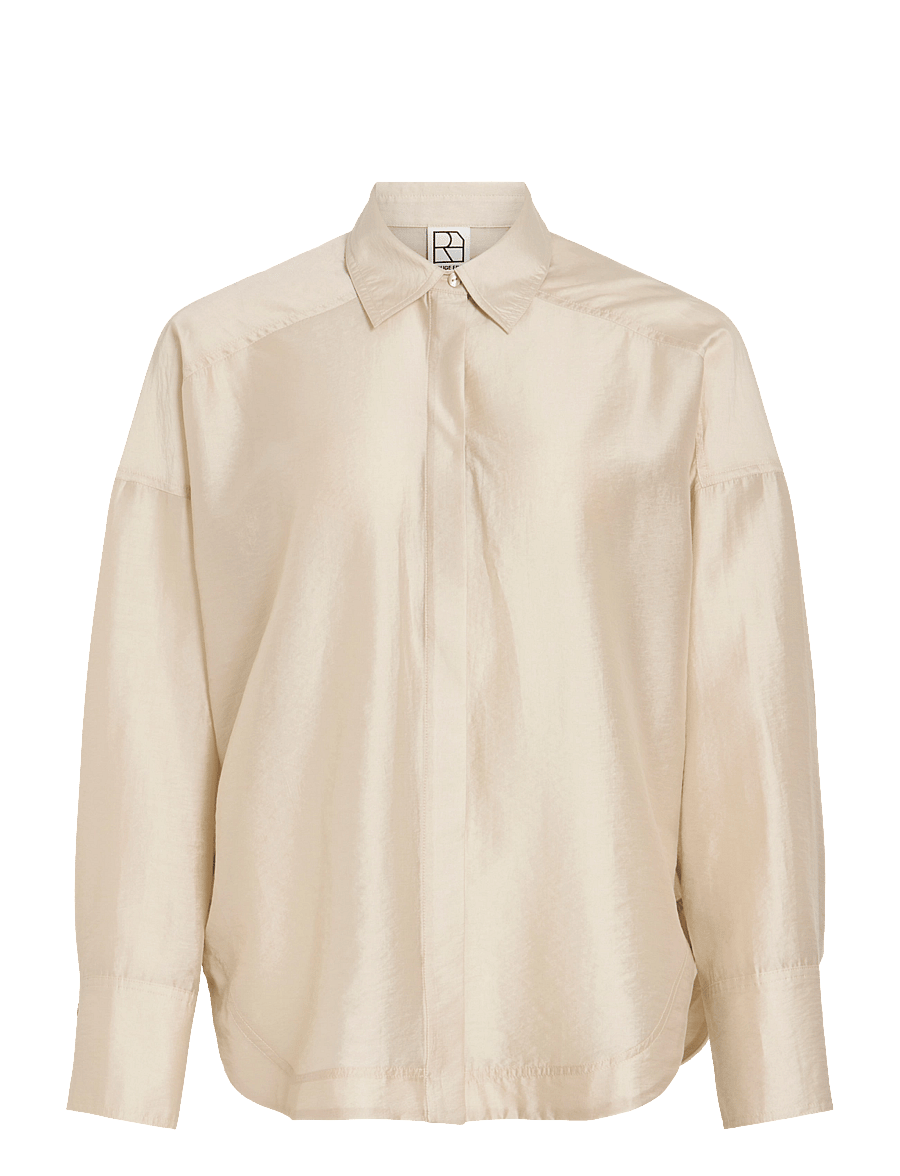 ROUGE EDIT - ROUALININA MAE L/S OVERSIZED SHIRT - pelican - 1