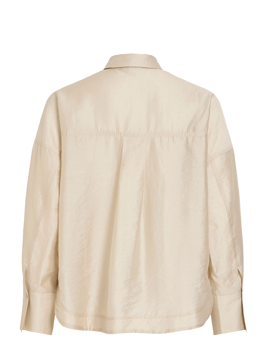 ROUGE EDIT - ROUALININA MAE L/S OVERSIZED SHIRT - pelican - 2