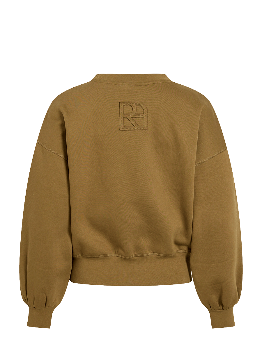 ROUGE EDIT - ROUYONA L/S O-NECK SWEAT - sweatshirts - gothic olive - 1