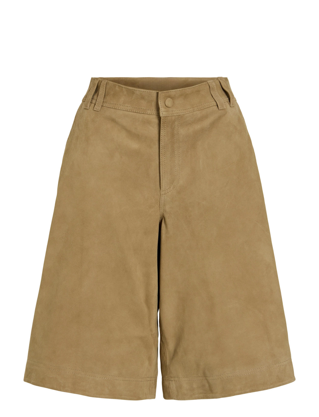 ROUGE EDIT ROUSELINA RW SUEDE CULOTTES - Culottes - GOTHIC OLIVE / beige