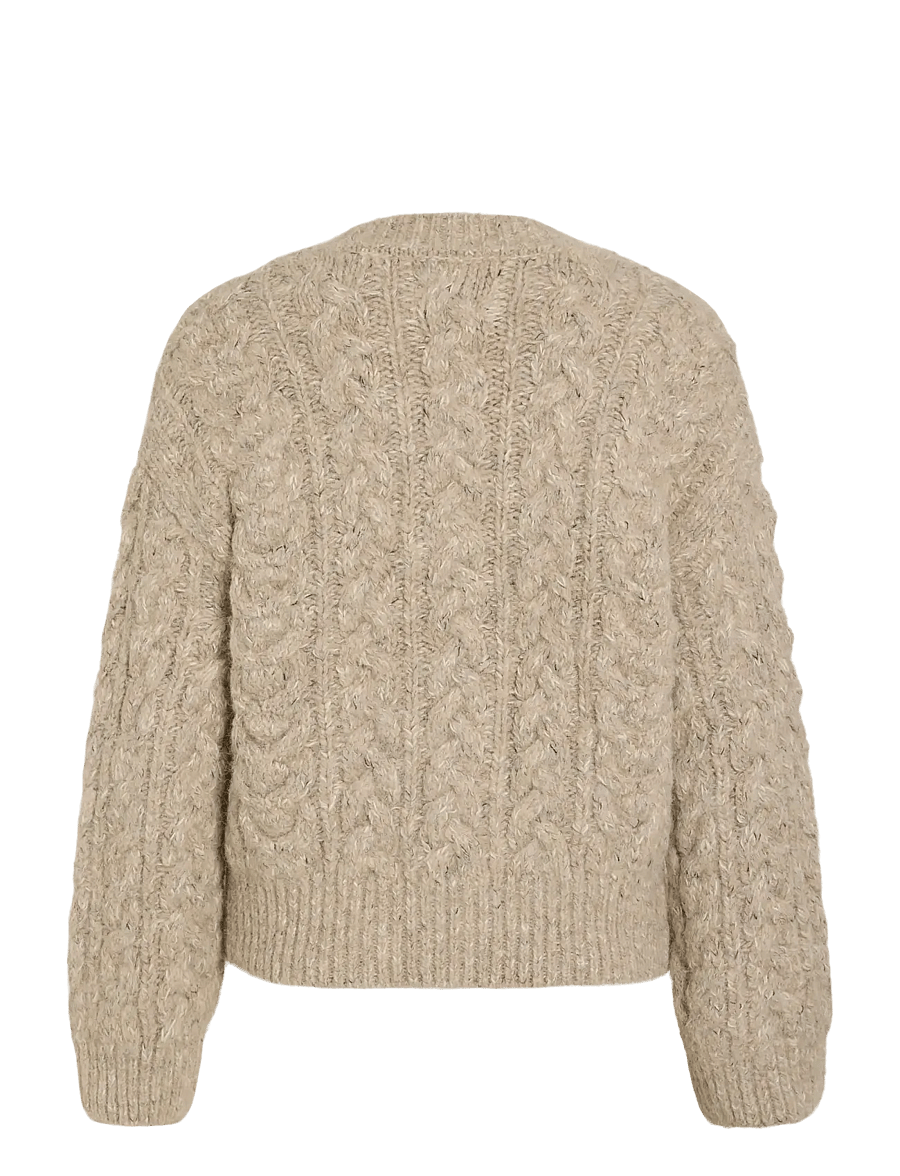 ROUGE EDIT - ROUELLIS L/S KNIT CARDIGAN - kardiganid - pelican - 2