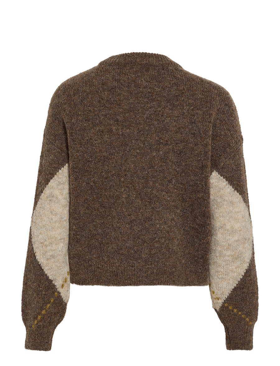 ROUGE EDIT - ROUARGYLE L/S O-NECK KNIT - striktrøjer - canteen - 2