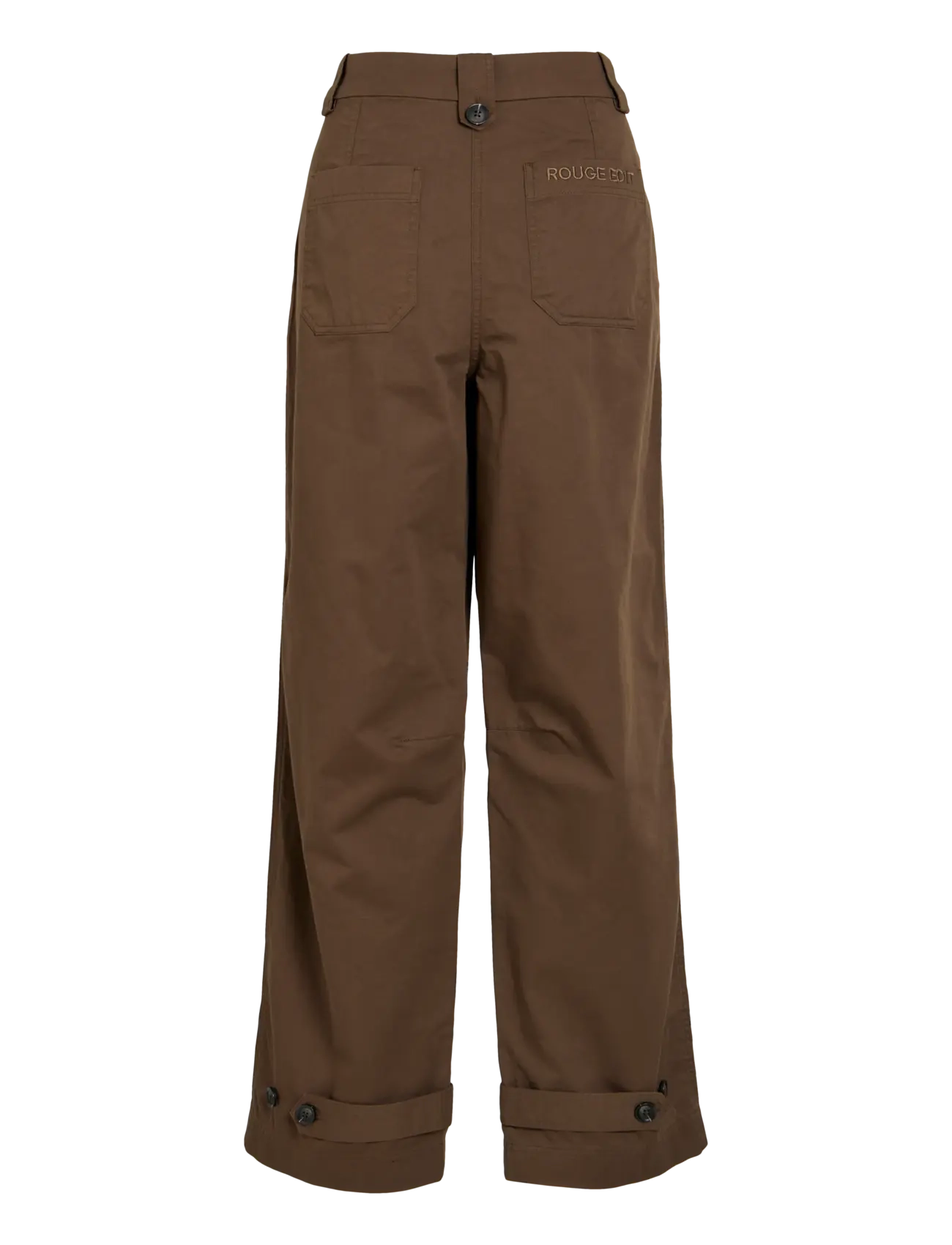 ROUGE EDIT - ROUFIONA HW W/F F/L TROUSER - laia säärega püksid - canteen - 2