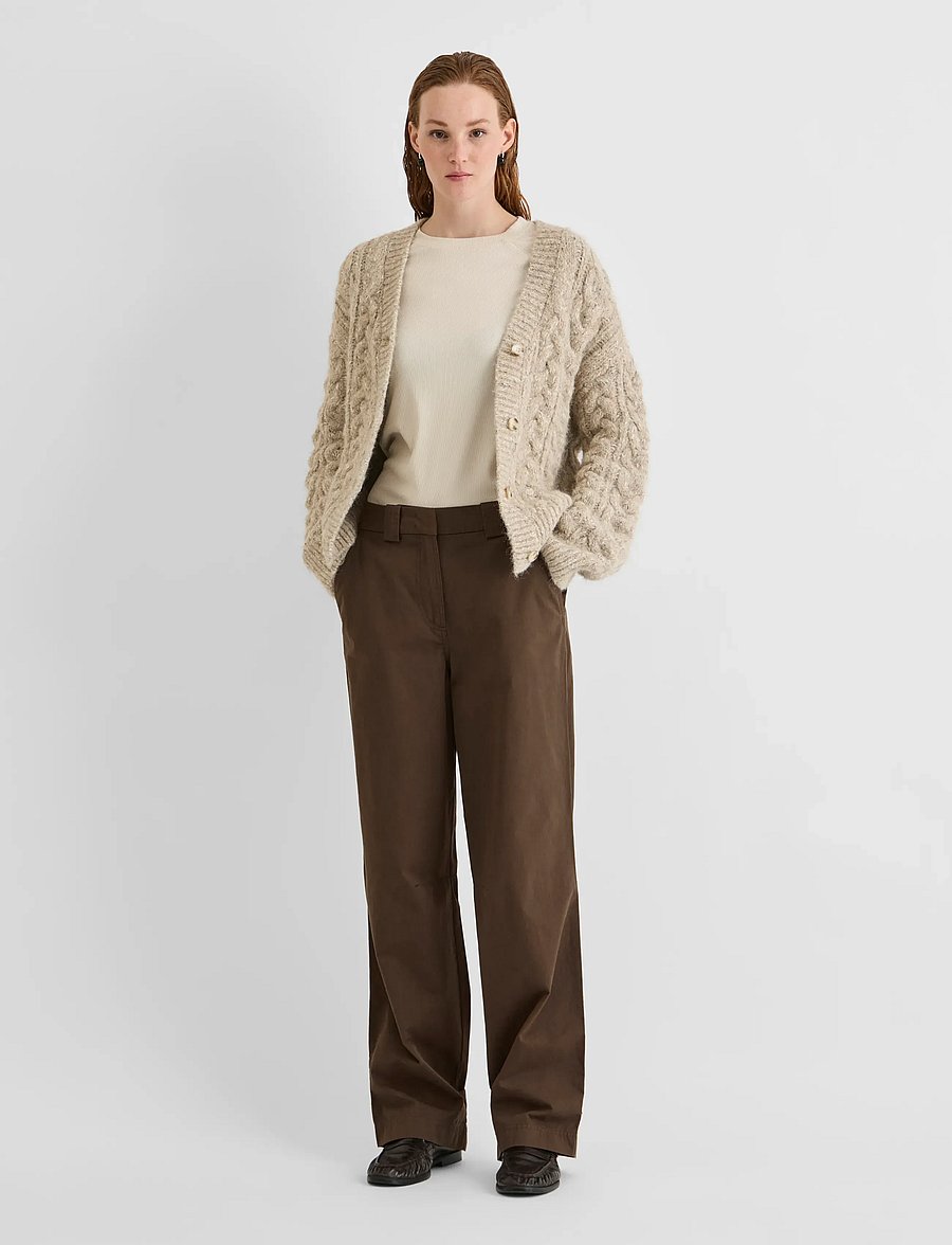 ROUGE EDIT - ROUFIONA HW W/F F/L TROUSER - laia säärega püksid - canteen - 4