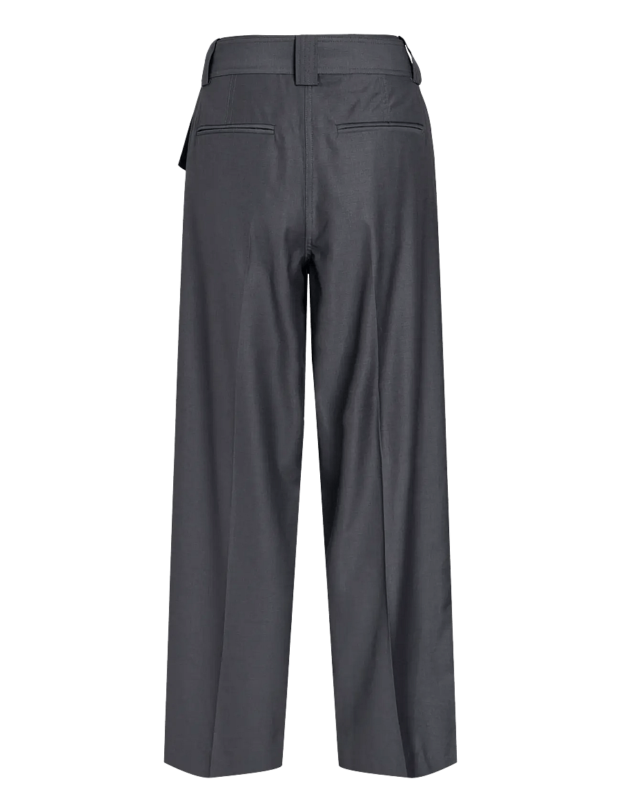 ROUGE EDIT - ROUSADIA RW F/L WIDE TROUSER/PF - dark grey melange - 2