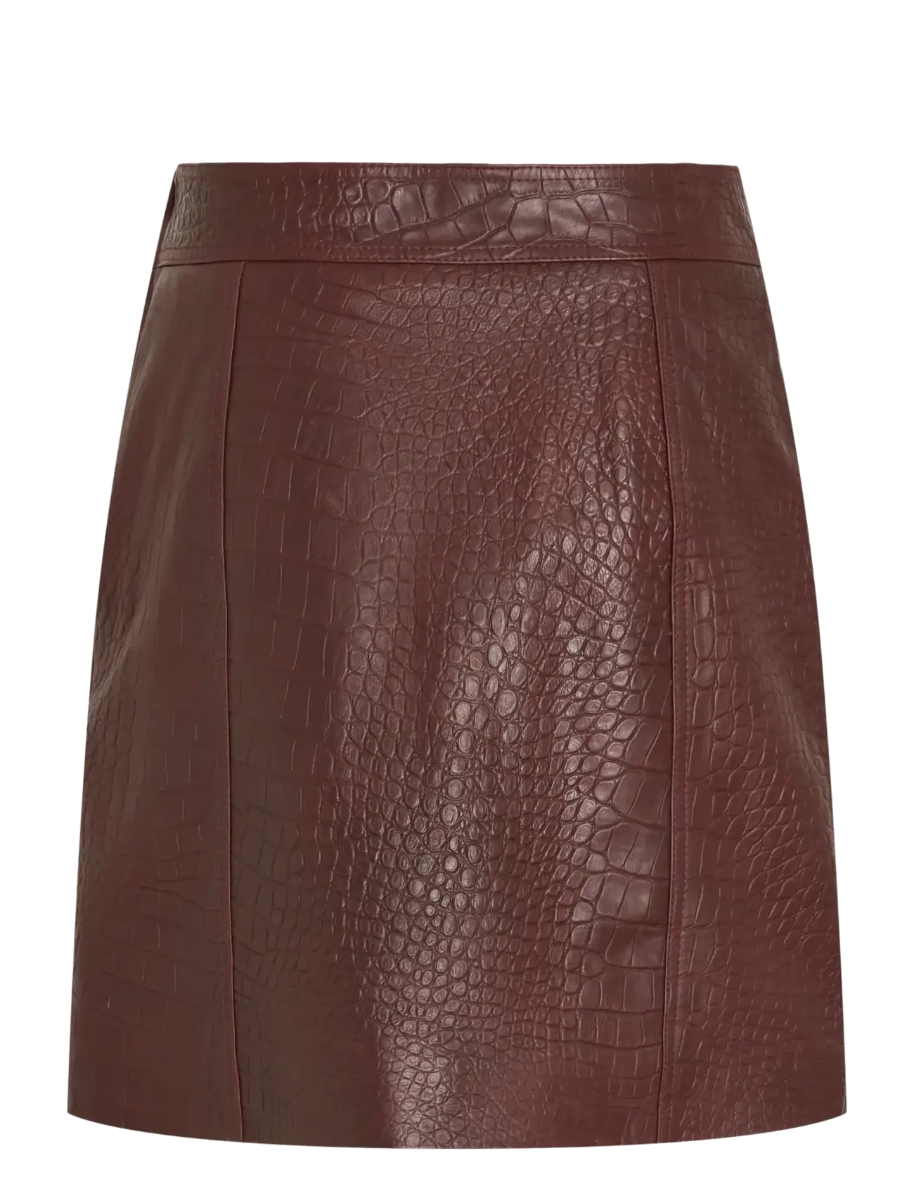 ROUGE EDIT - ROUMAYA HW SHORT LEATHER SKIRT - lederröcke - bitter chocolate - 1