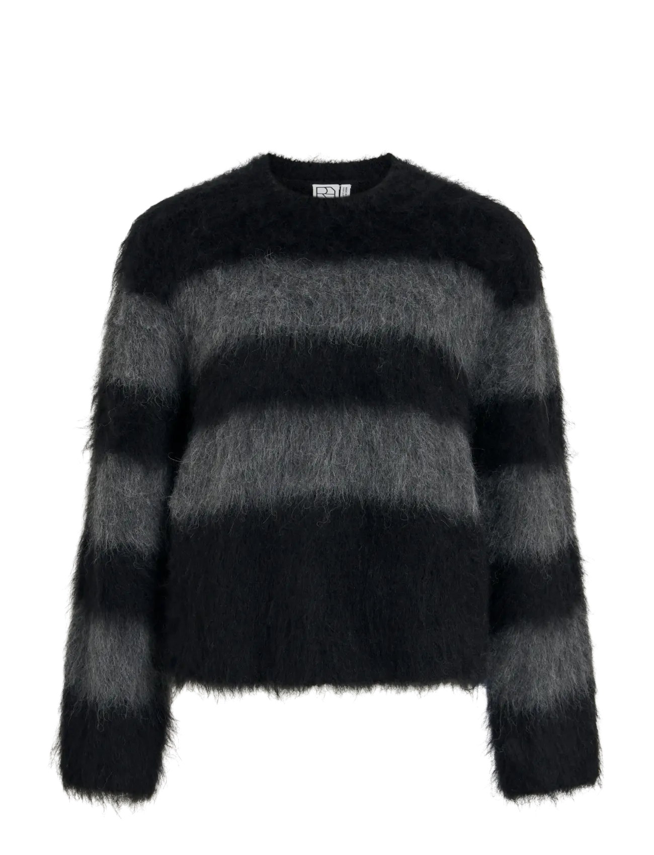 ROUGE EDIT ROUARIA L/S O-NECK KNIT - Pullover - METEORITE / black