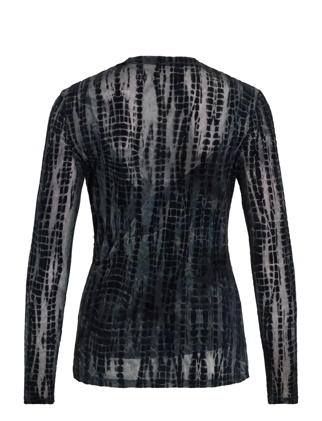 ROUGE EDIT - ROUASRA L/S MOCK NECK TOP - long sleeved blouses - meteorite - 2