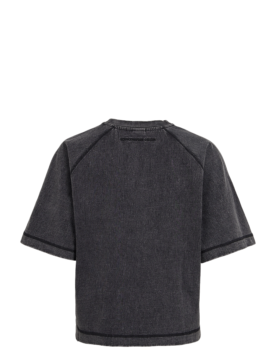 ROUGE EDIT - ROUEDIT 2/4 O-NECK TEE/1 - meteorite - 1