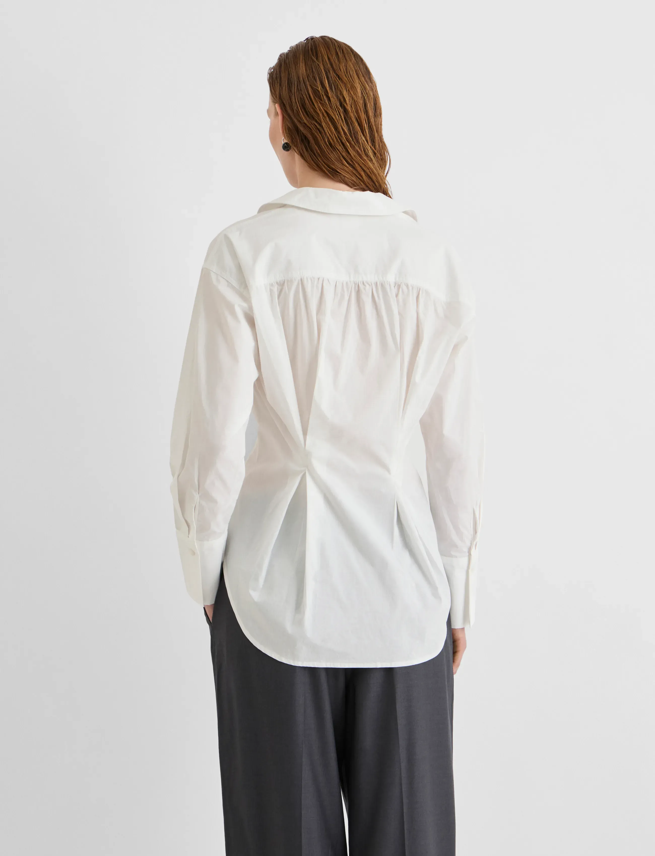 ROUGE EDIT - ROUSHEENA L/S V-NECK SHIRT - cloud dancer - 3